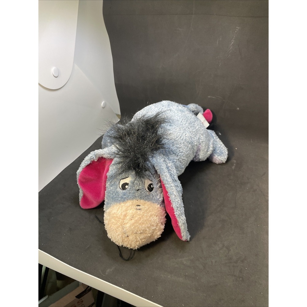 Disney Store Winnie the‎ Pooh Lying Eeyore 15" Long Collectible Plush